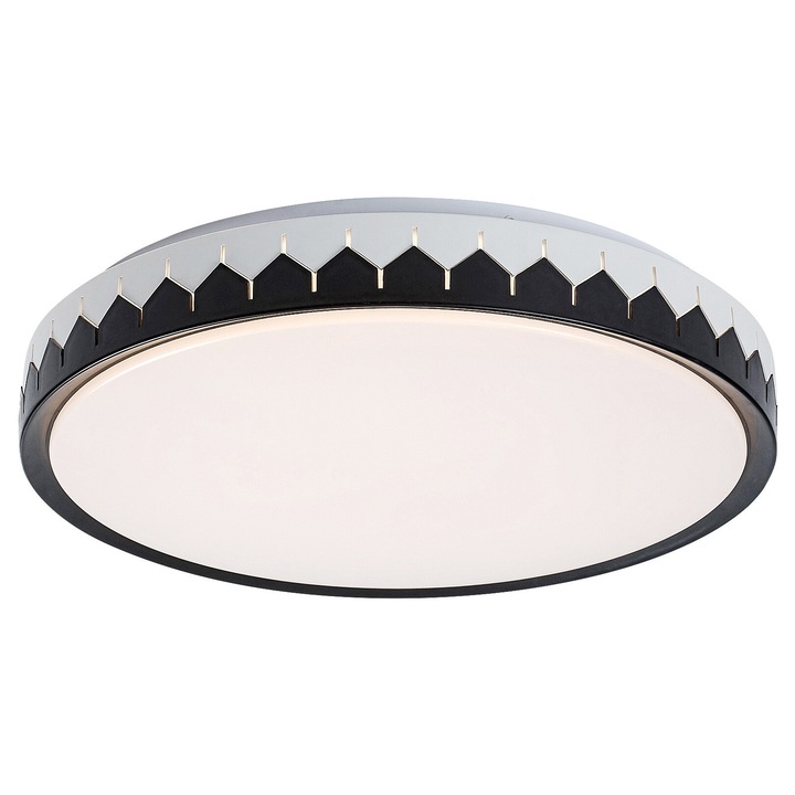 Rabalux Malin mennyezeti lámpa fekete-szürke távirányítós LED 24W 1500Lm 2700, 4000, 6500K IP20