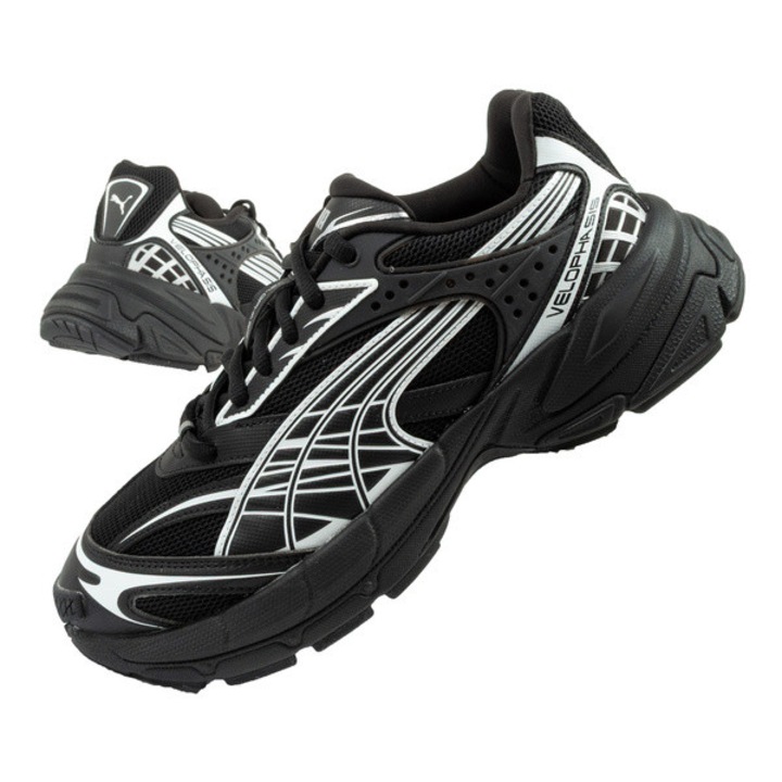 Pantofi sport Puma Velophasis Always On, la moda, confortabili, negri [395908 02, Negru