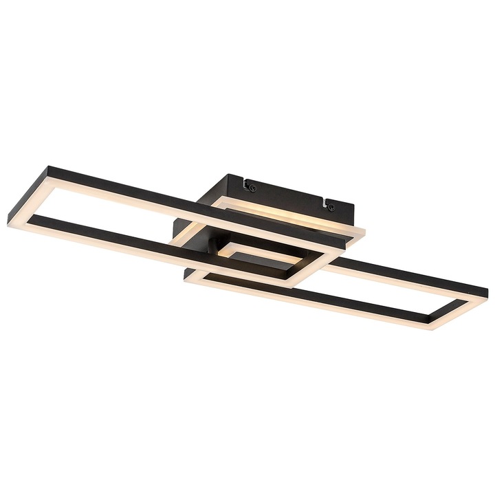 Rabalux Ramin mennyezeti lámpa fekete távirányítóval LED 30W 2610Lm 2700, 4000, 6500K IP20