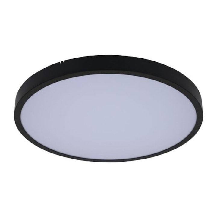 Rabalux Alenzo mennyezeti lámpa fekete LED 24W 1500Lm 3000, 4000, 6000K magasság 6,5cm IP44