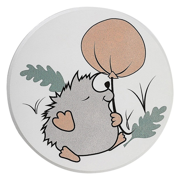 Rábalux Hedgy gyerek fali lámpa fehér-többszínű LED 9W 800Lm 3000K átmérő 12cm IP20