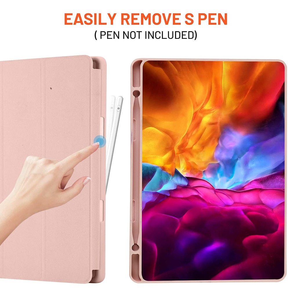Husa Tableta FlexPro pentru Samsung Galaxy Tab S9 Plus, Protectie Completa, Functie Stand, Suport Creion, Roz