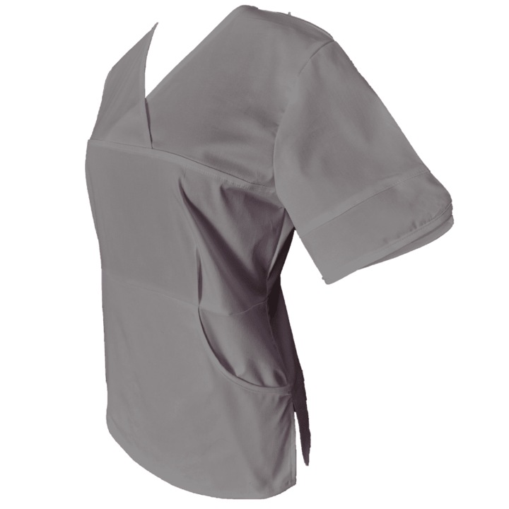 Дамска медицинска рокля, стил Pe, модел Sanda, полиестер/памук/еластан, сива, размер M INTL