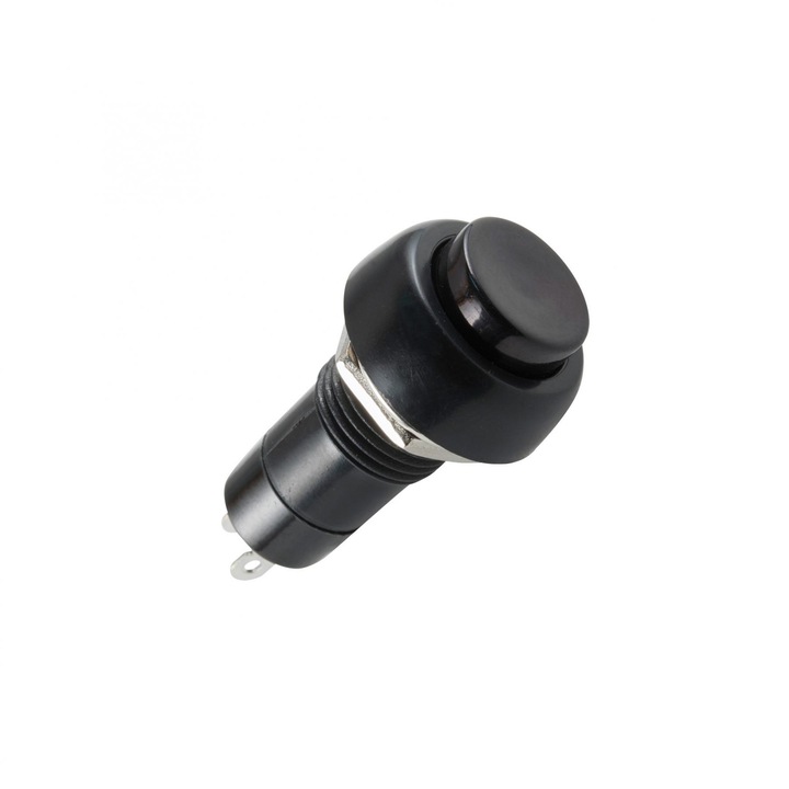 Ключ ON-OFF с фиксатор 250V/3A 1 верига черен вграден 12mm HOME