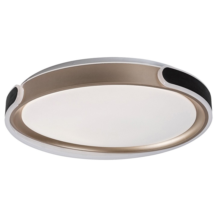 Rabalux Jindri mennyezeti lámpa fekete-arany távirányítós LED 48W 3000Lm 2700, 4000, 6500K IP20