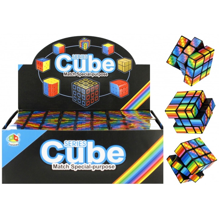 Kostka Magica 6x6, képességfejlesztő játék, többszínű, 6 darabos készlet