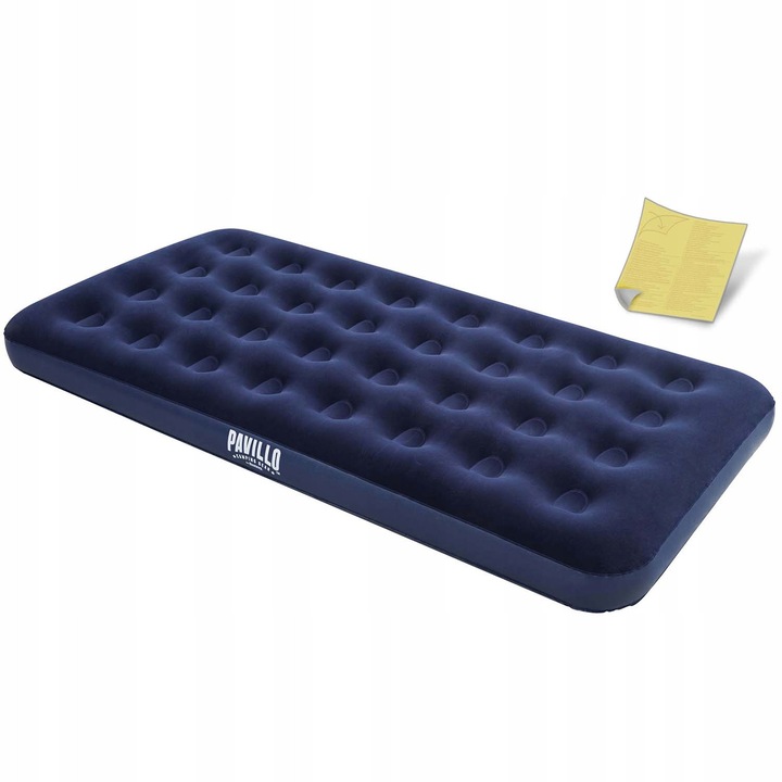 Saltea Bestway 188x99x22cm, 1 persoana, PVC, velur, set de reparare