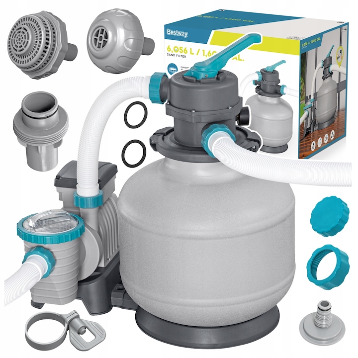 Homokszűrő szivattyú úszómedencéhez, Bestway 58497, 6056 l/h