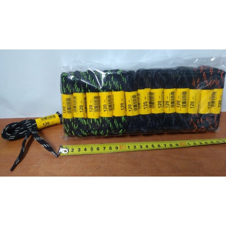 Snururi sport CIAPKI 120 cm, set 25 perechi, calitate inalta, multicolor