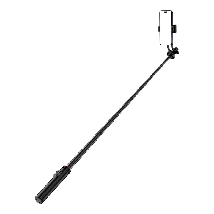 Selfie stick telescopic, Hurtel, WC1Y2S, 1.31m, cu suport pentru telefon, negru