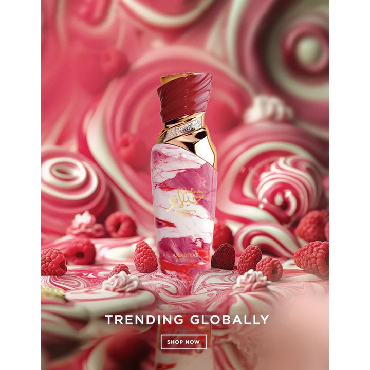 Parfum Arabiyat Prestige Gelato Raspberry Ripple, femei, 100 ml, note fructate si florale, baza vanilie si caramel