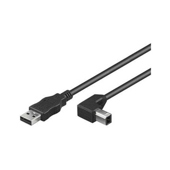 Cablu MicroConnect USB 2.0 A-B 0.5m, transfer 480 Mb/s, pentru imprimante si scanere