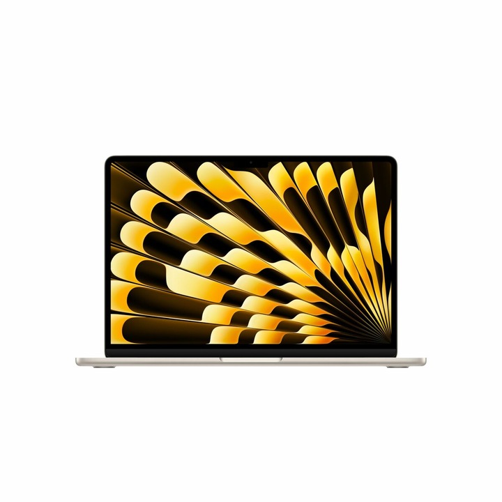 Лаптоп Apple Macbook Air 13.6", 16 GB RAM, 512 GB SSD, бежов, 1.67 кг