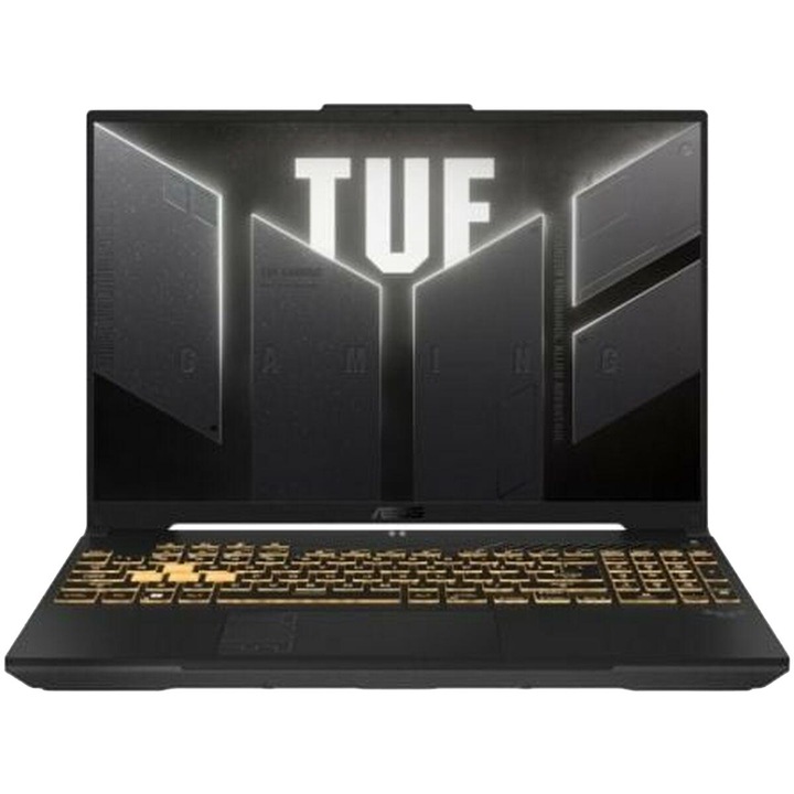 Asus TUF F16 laptop, 16", Intel Core i7, 16 GB RAM, 512 GB SSD, Nvidia Geforce RTX 4050, szürke