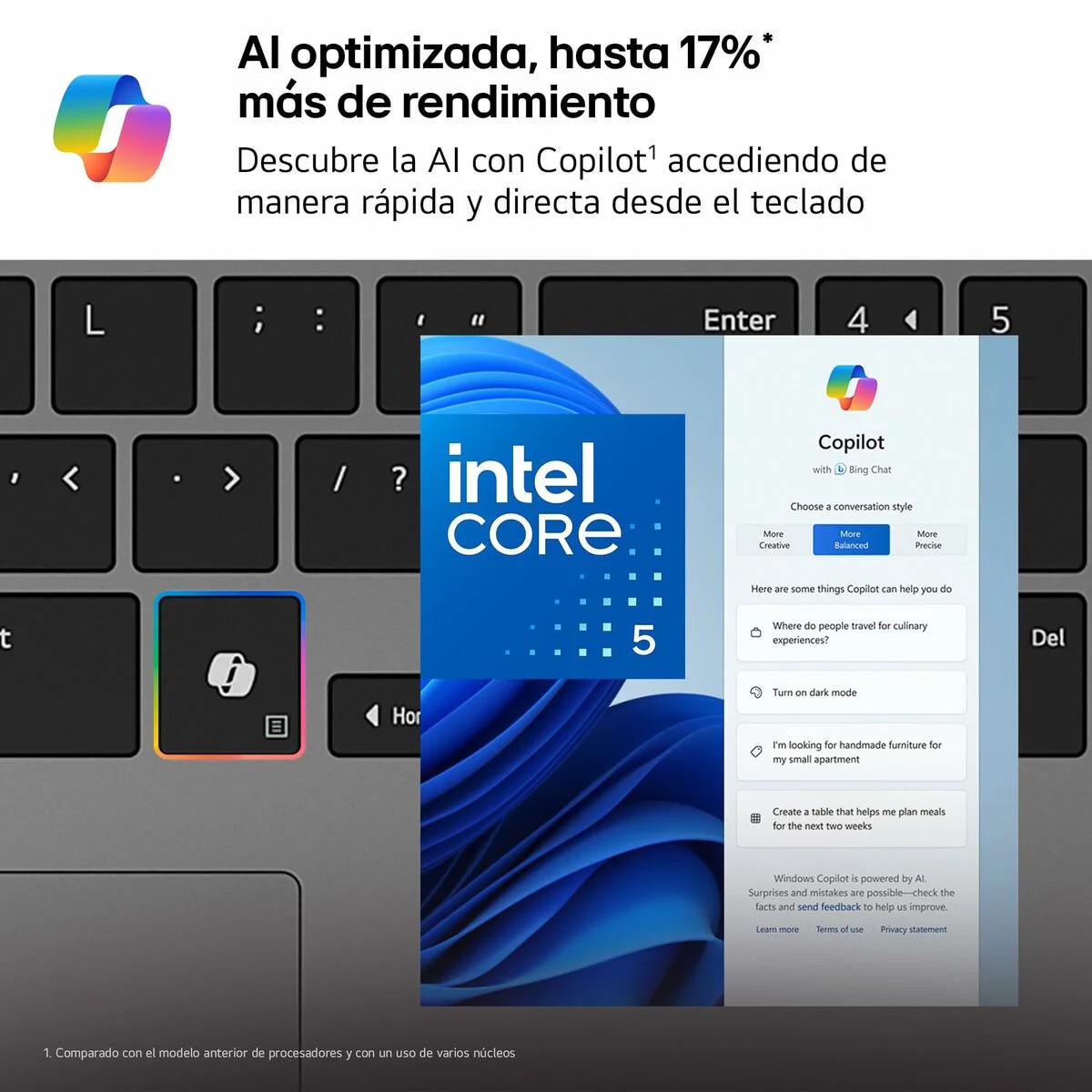 Laptop LG 15U50T-G.AA56B, 15", 16 GB RAM, 512 GB SSD, tastaura spaniola, argintiu