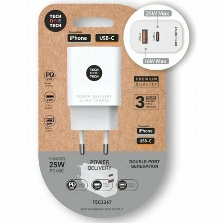 Докинг станция Tech TEC2267, 25W, с контакт