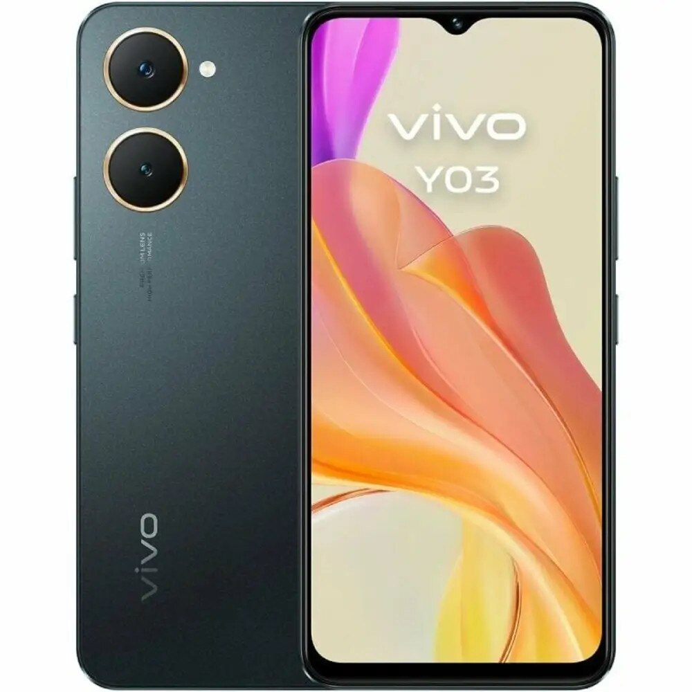 Smartphone Vivo Y03, Octa Core, 4 GB RAM, 128 GB, Negru, 6,56"