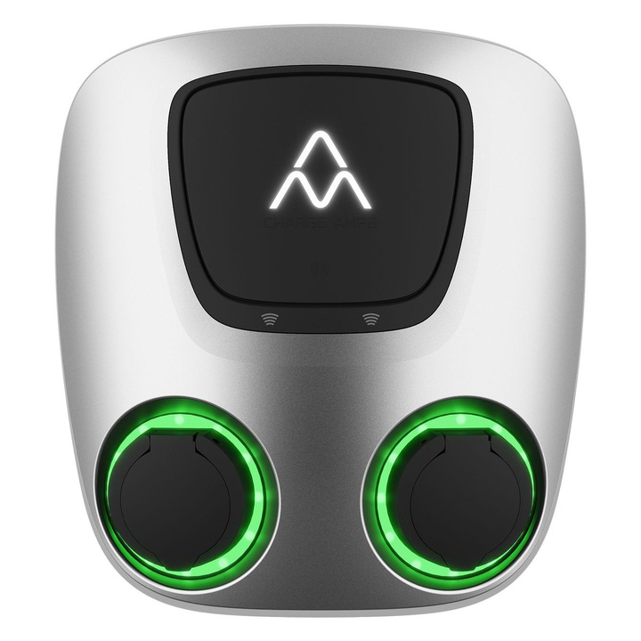 Elektromos jármű töltőállomás Charge Amps Aura 2x22 kW 3P 32A Type2 Wifi/Lan