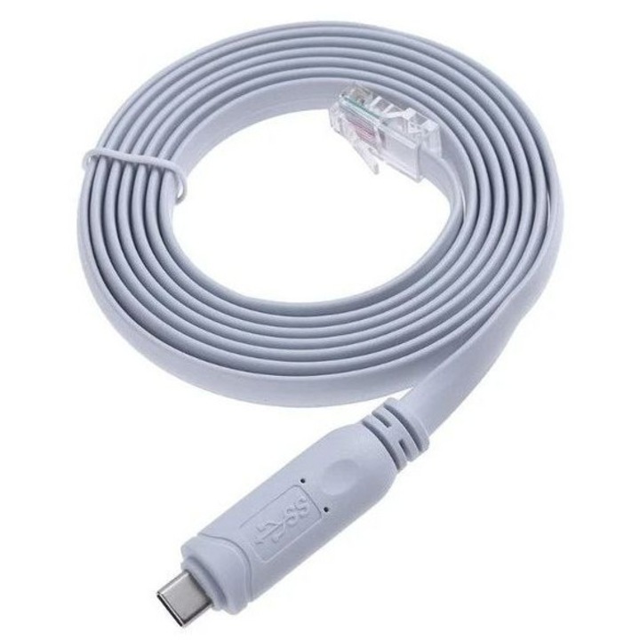 USB-C към RJ45 кабел, MicroConnect, 1 м, черен