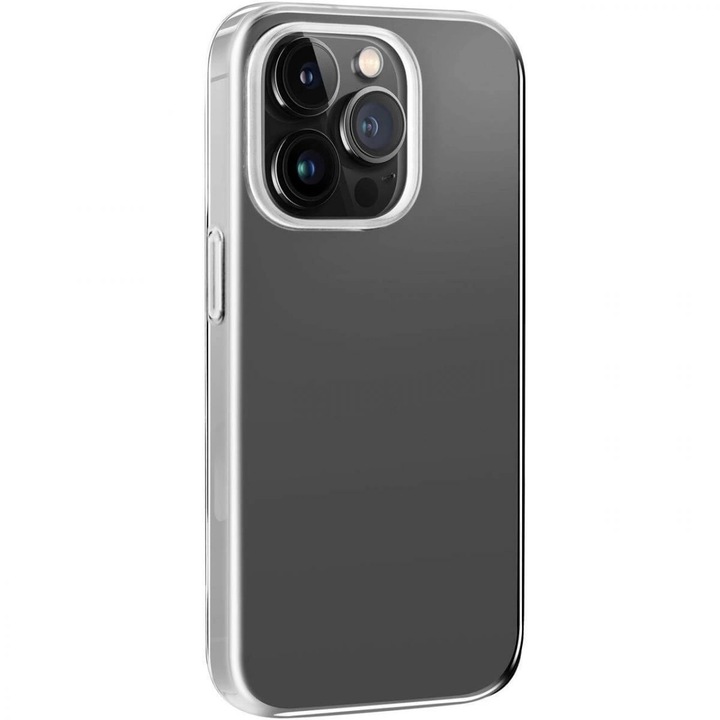 Etui pentru iPhone 14 Pro Max, Puro Impact Clear, transparent, rezistent la caderi, 3m, TPU + PC