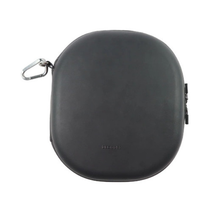 Husa de transport din piele Decoded pentru Airpods Max - Neagra