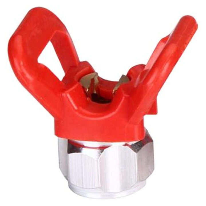Protectie duza pistol vopsit HERUSI, metal-plastic, rosu, universal