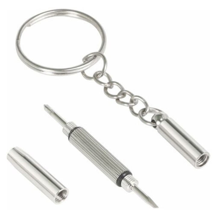 Set mini surubelnite pentru reparat ceasuri si ochelari, 1pc, din otel inoxidabil, usor de transportat