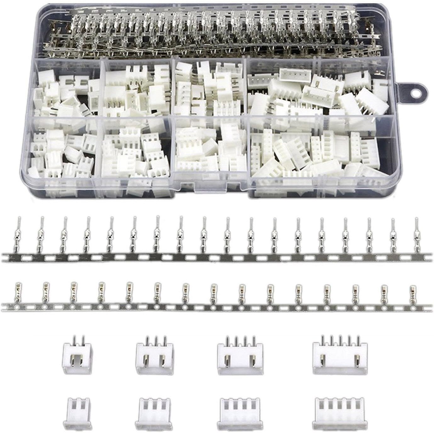 Set conectori JST-XHP 2.54mm, 560pcs, cu cutie plastic - eMAG.ro