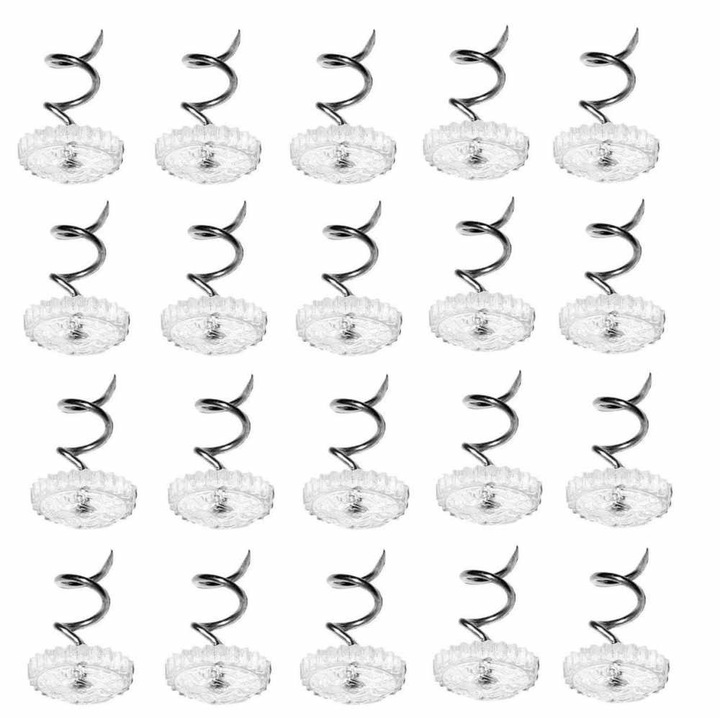 Set 50 ace tapiterie HERUSI transparente 0.5x0.95cm