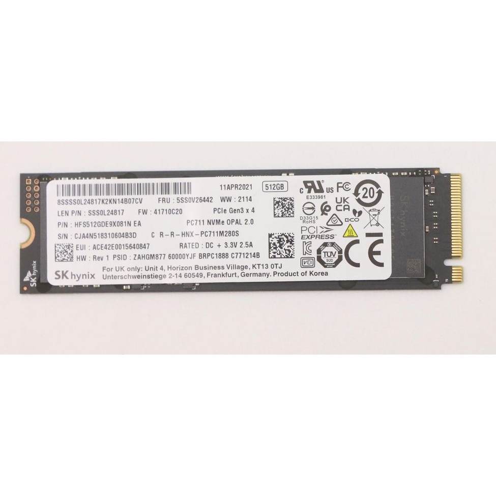 SSD Samsung PM991 512GB, PCI Express 3.0 x4, NVME, bulk, format