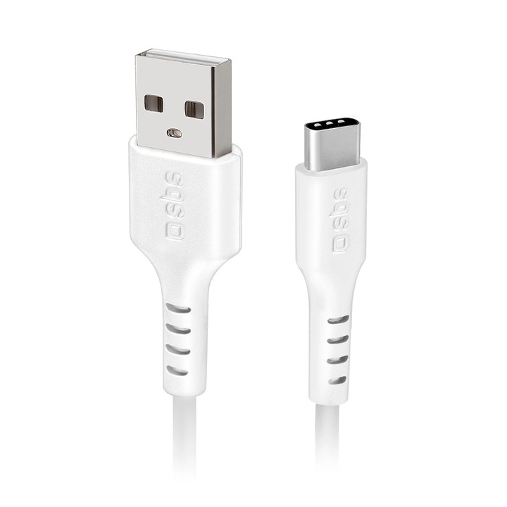 Cablu Sbs Tecablemicroc 15W USB-A - USB-C 1.5M - Alb