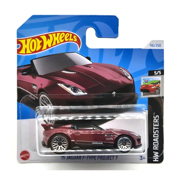 Hot Wheels Jaguar F-Type Project 7 (2015) - HW Roadsters 5/5 - 116/250 - Hot Wheels - 1:64