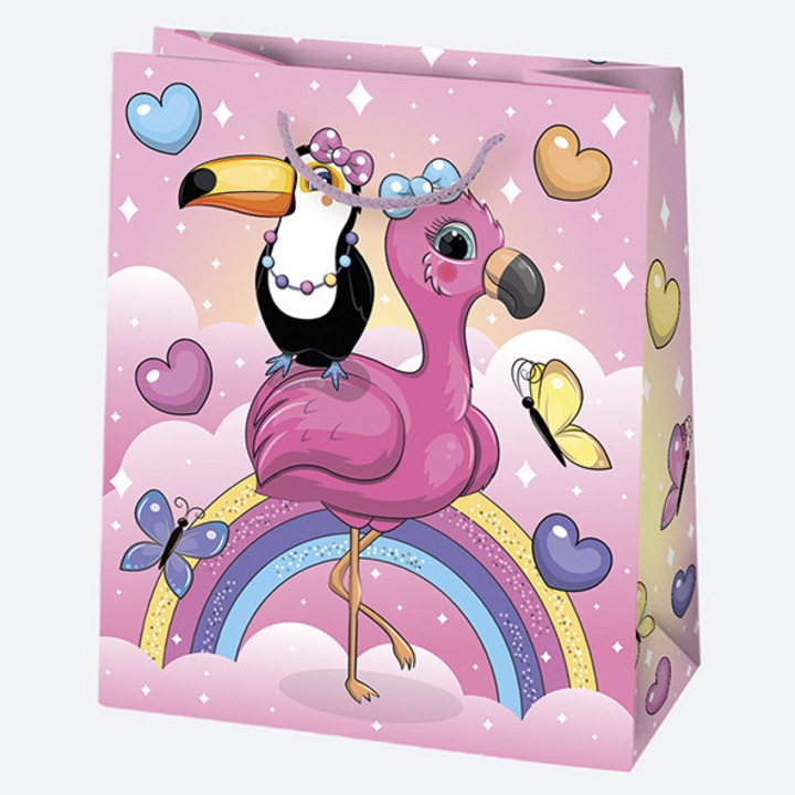 Хартиена подаръчна торбичка Animal Sissy, подаръчна торбичка 19x23x10, 5 см