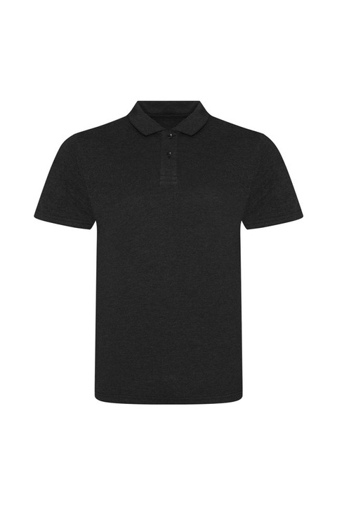 Tricou polo pentru barbati, tri-blend JP001, Negru melange, Negru melange