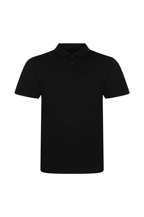 Férfi tri-blend JP001 galléros póló, egyszínű fekete, Fekete
