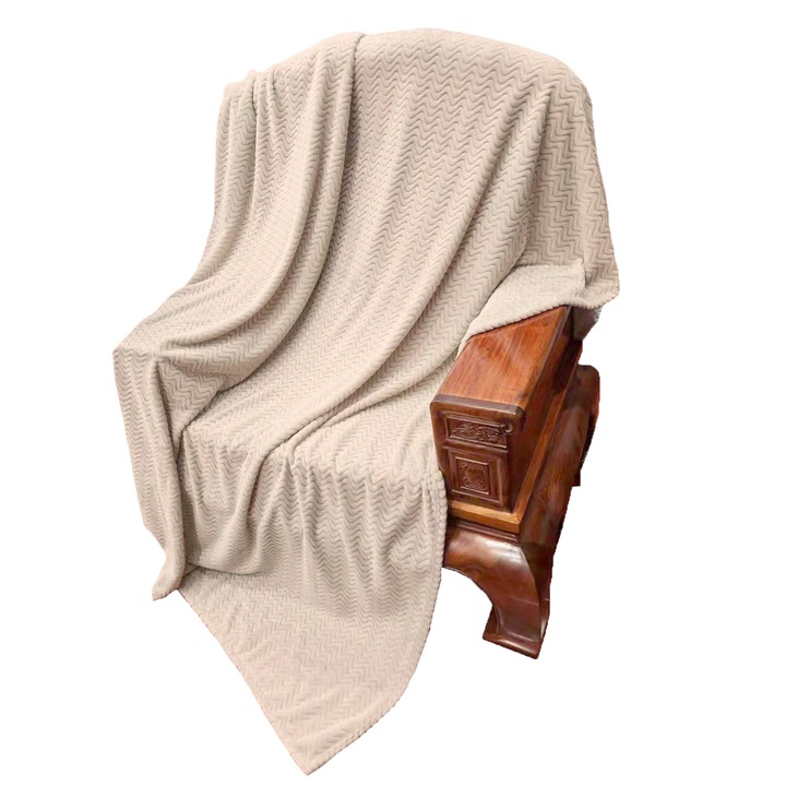 Patură Cocolino Sin, Ralex, 200x230cm, policoton, pufoasă