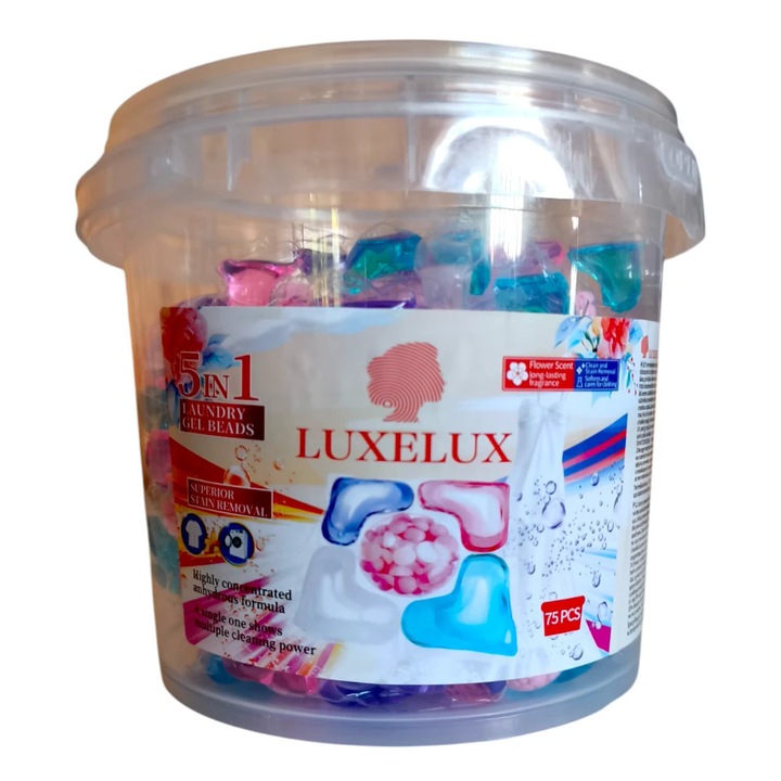 Luxelux Капсули за пране, 5в1, 75 бр.