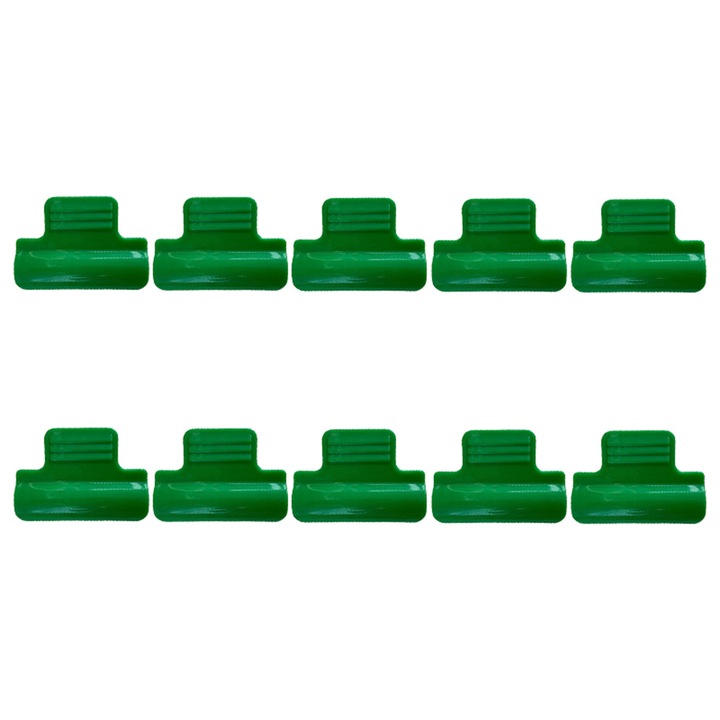 Set 10 cleme pentru sera, plastic, 11-19mm, rezistente