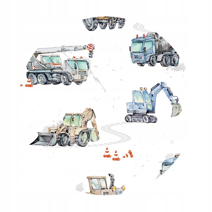 Material textil pentru draperii, Vehicule, latime 140 cm