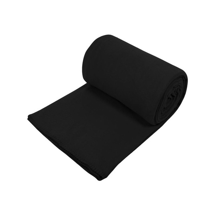 Одеяло Home, Поларено, Единично, Полиестер, 150х220 см, Черен