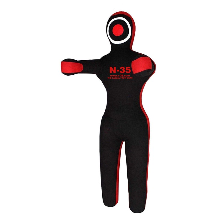 Piros edző bábu 180 cm, BJJ, MMA, Judo, Muay Thai, Karate (töltés nélkül)