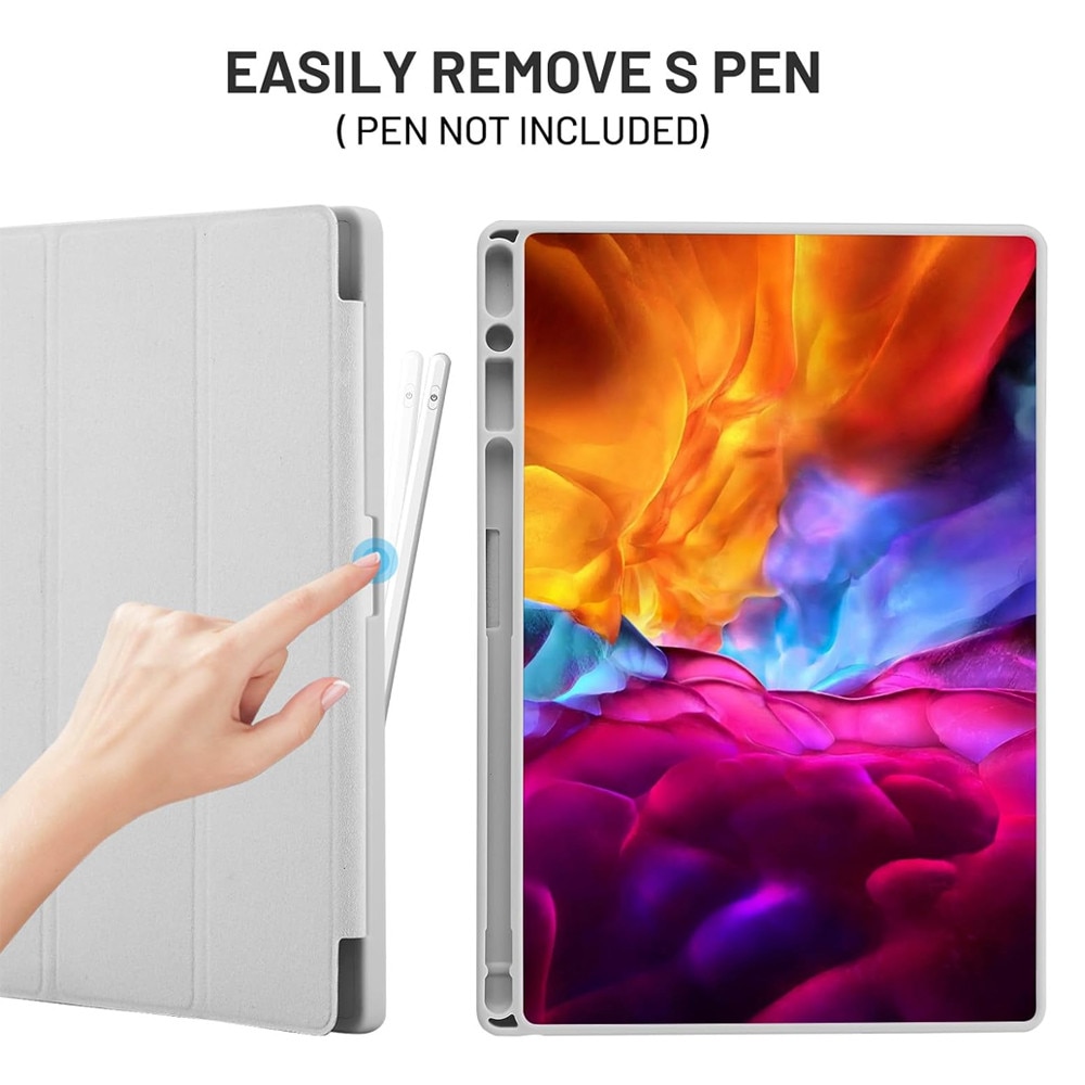 Husa Tableta FlexPro pentru Apple iPad Pro 12.9 (2018/2020/2021/2022), Protectie Completa, Functie Stand, Suport Creion, Gri