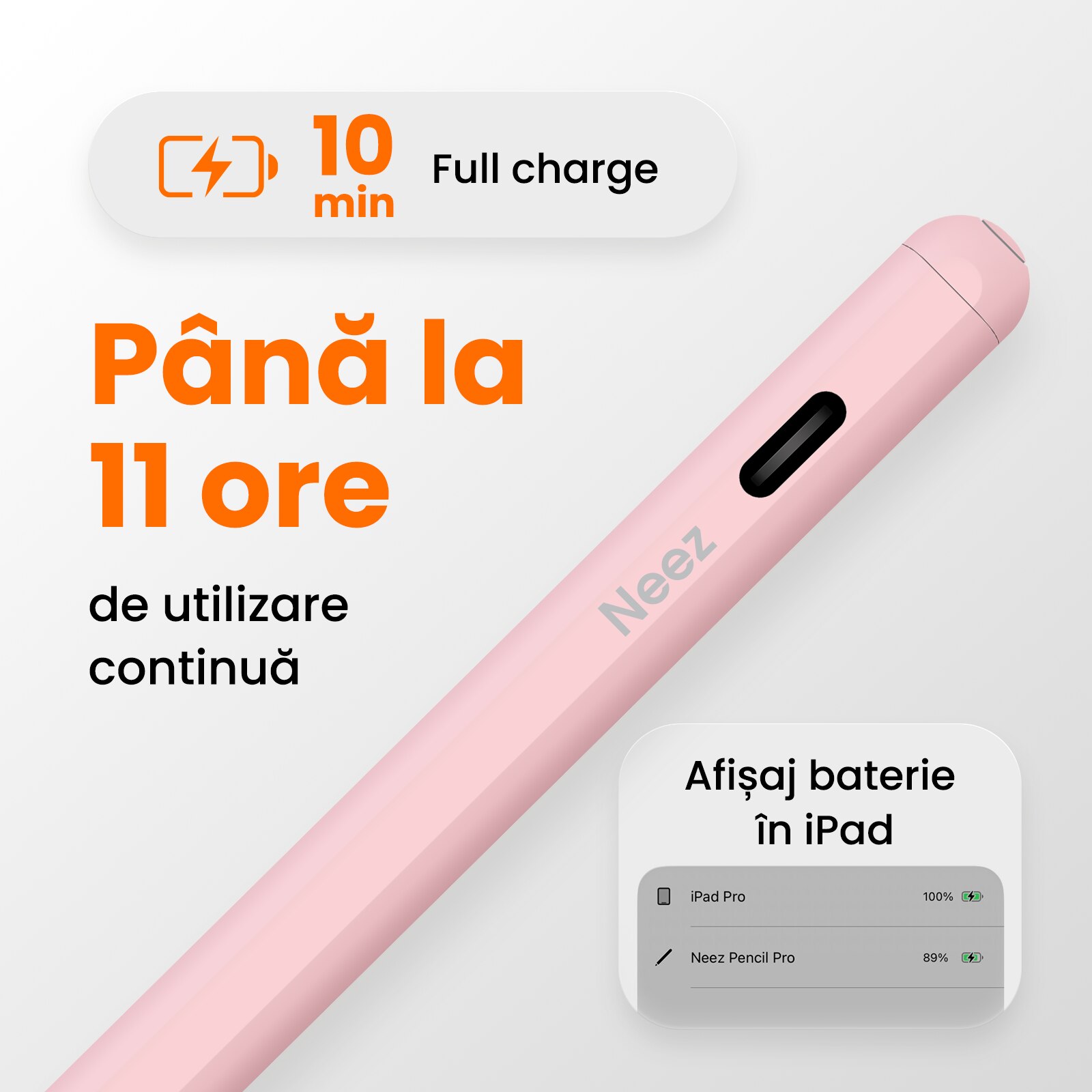 Stylus Pen, Neez Pencil Pro compatibil tableta iPad Apple (2018