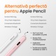 Stylus Pen Neez Pencil Pro®️ pentru tableta iPad Apple 2018–2026, Alternativa Apple Pencil, Pen iPad, Pix cu Palm Rejection, Tilt, Magnetic, Fast Charge USB-C (10 min) + Wireless Charge, Autonomie 11 ore, Fara Lag, Penite anti-zgarieturi, Bluetooth, Roz