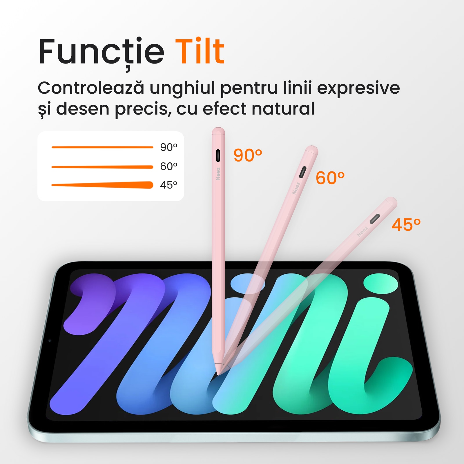 Stylus Pen, Neez Pencil Pro, pentru iPad Apple (2018–2026