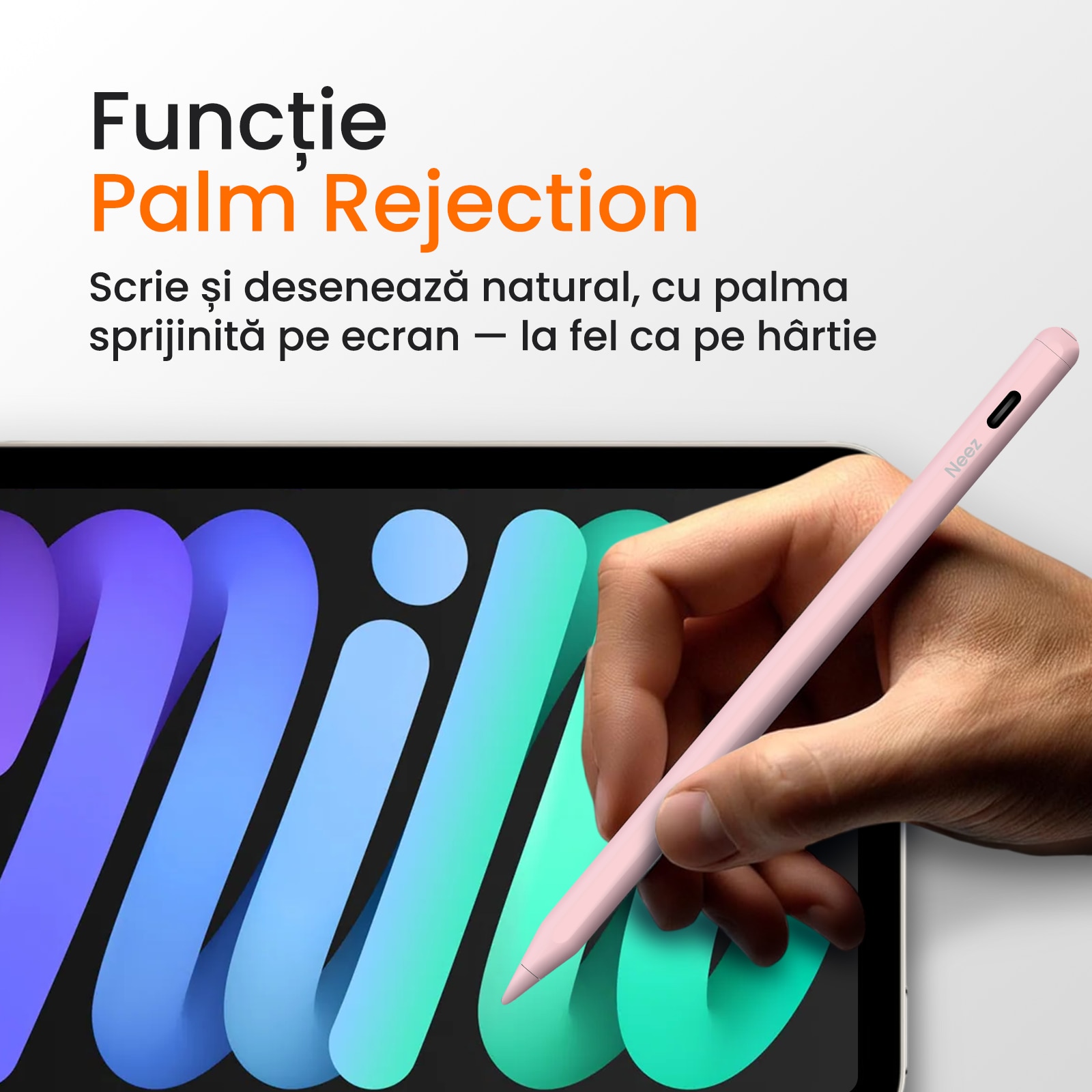 Stylus Pen Neez Pencil Pro®️ pentru tableta iPad Apple 2018–2026