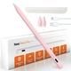 Stylus Pen Neez Pencil Pro®️ pentru tableta iPad Apple 2018–2026, Alternativa Apple Pencil, Pen iPad, Pix cu Palm Rejection, Tilt, Magnetic, Fast Charge USB-C (10 min) + Wireless Charge, Autonomie 11 ore, Fara Lag, Penite anti-zgarieturi, Bluetooth, Roz