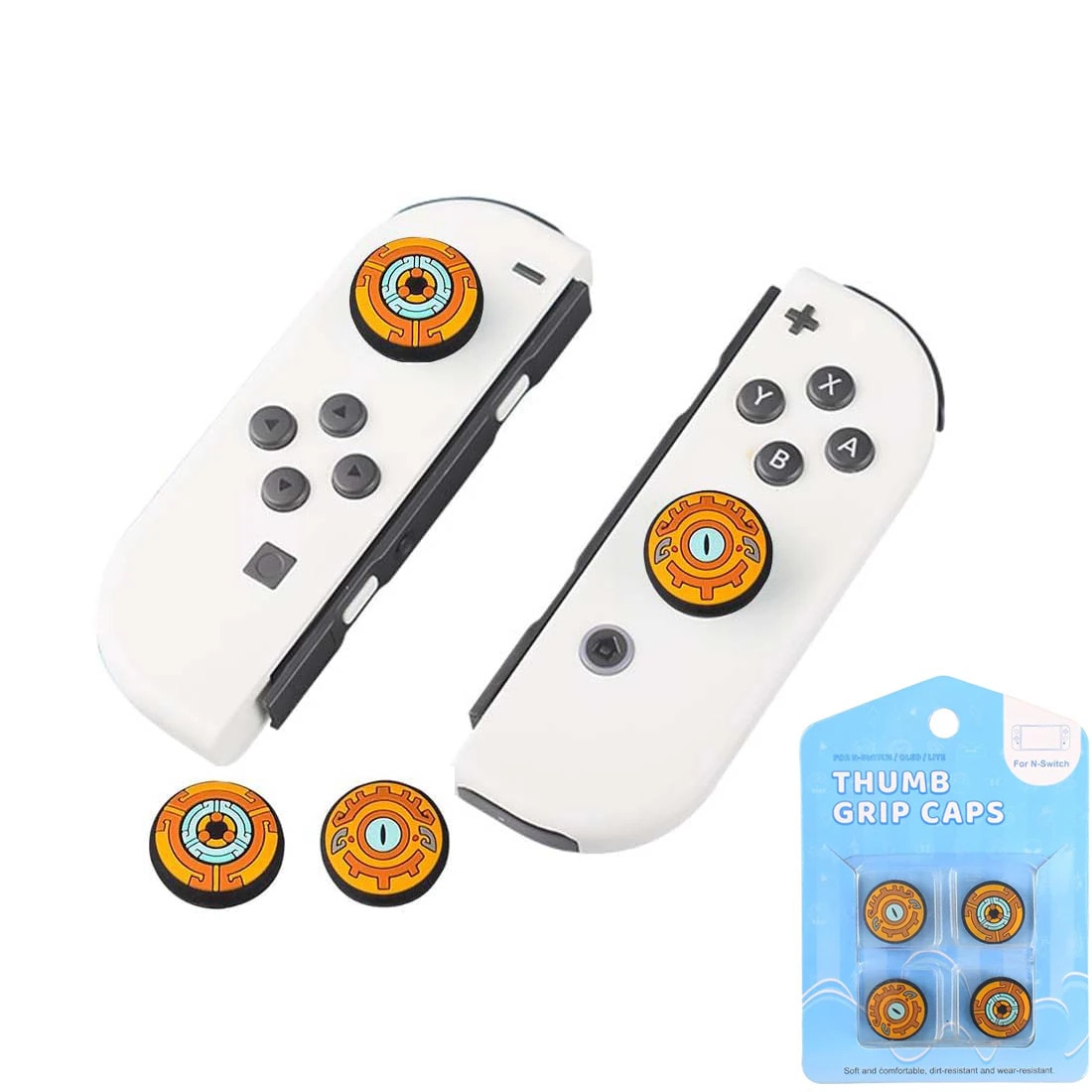 Set 4 Accesorii gamepad, design Zelda, multicolor, pentru