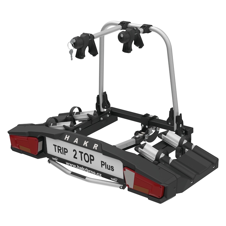 Suport pentru 2 biciclete HAKR Trip 2 Top Plus, rabatabil, antifurt, 65x109x69cm