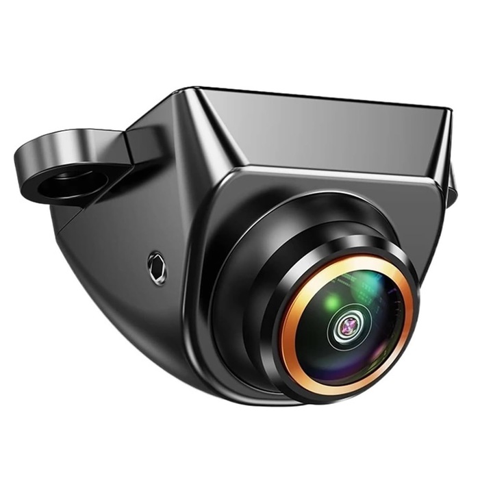 Camera Marsarier, frontala HD unghi/vedere retrovizoare, unghi parcare170°, CVBS & AHD 1920x1080P, StarLight Night Vision, IP68 Waterproof, Ochiul pestelui, OUYLAF, Negru